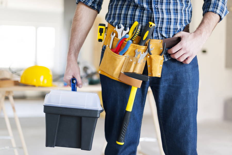 part male construction worker