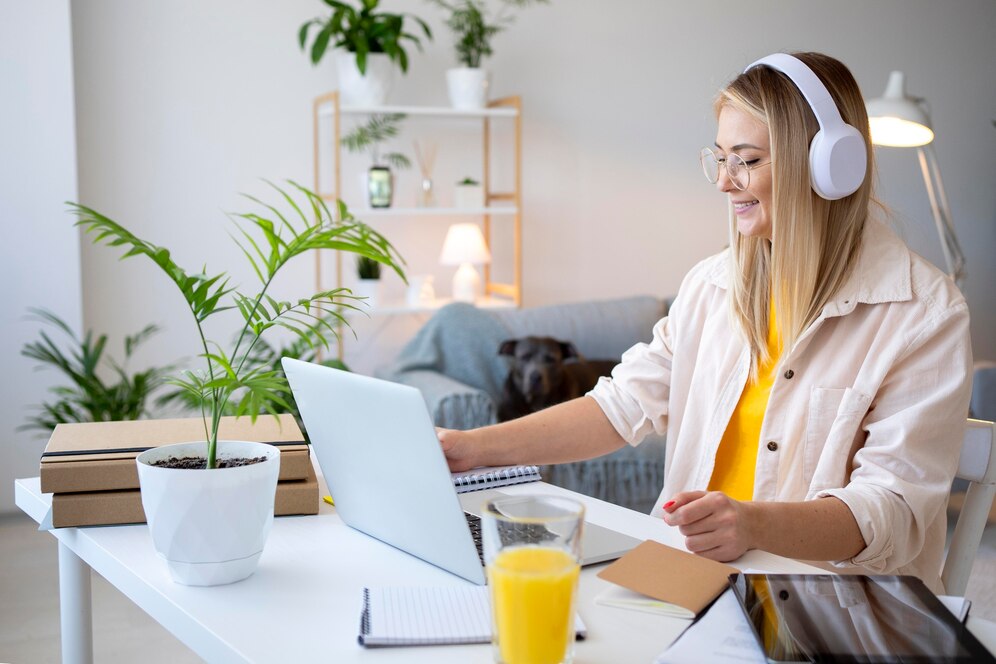 medium shot woman working with headphones 23 2149047444 1